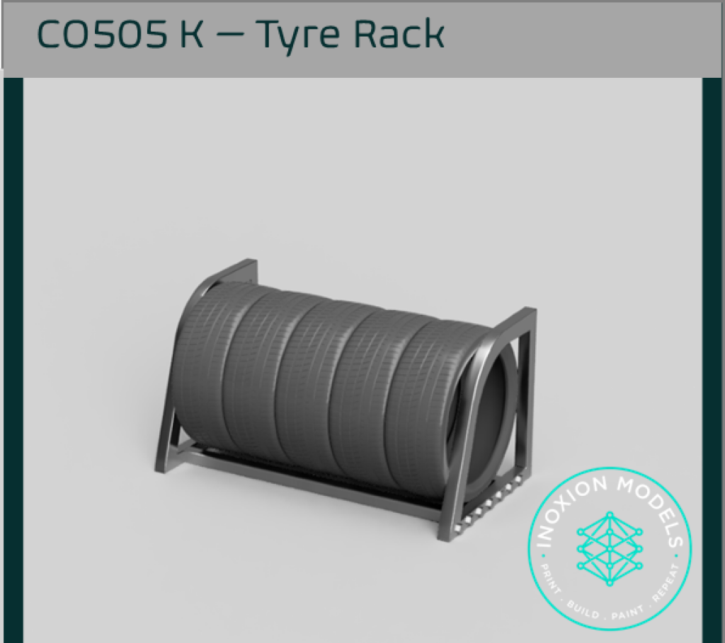 CO505 K – Tyre Rack 1:32 Scale Scale Model