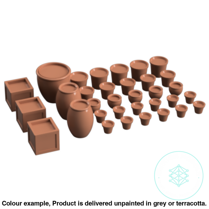 Do001A – Filled Plant Pots O Scale Accessory