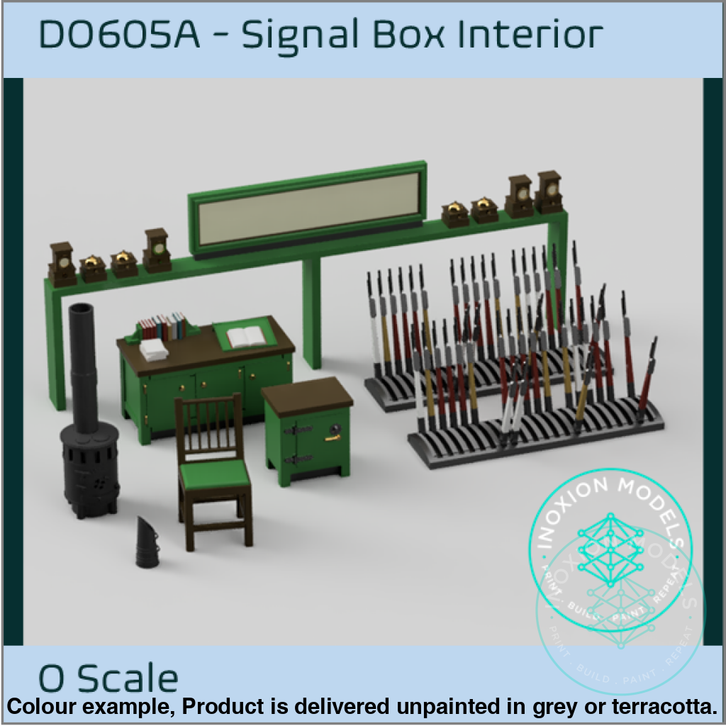 Do605A – Signal Box Interior O Scale Accessory
