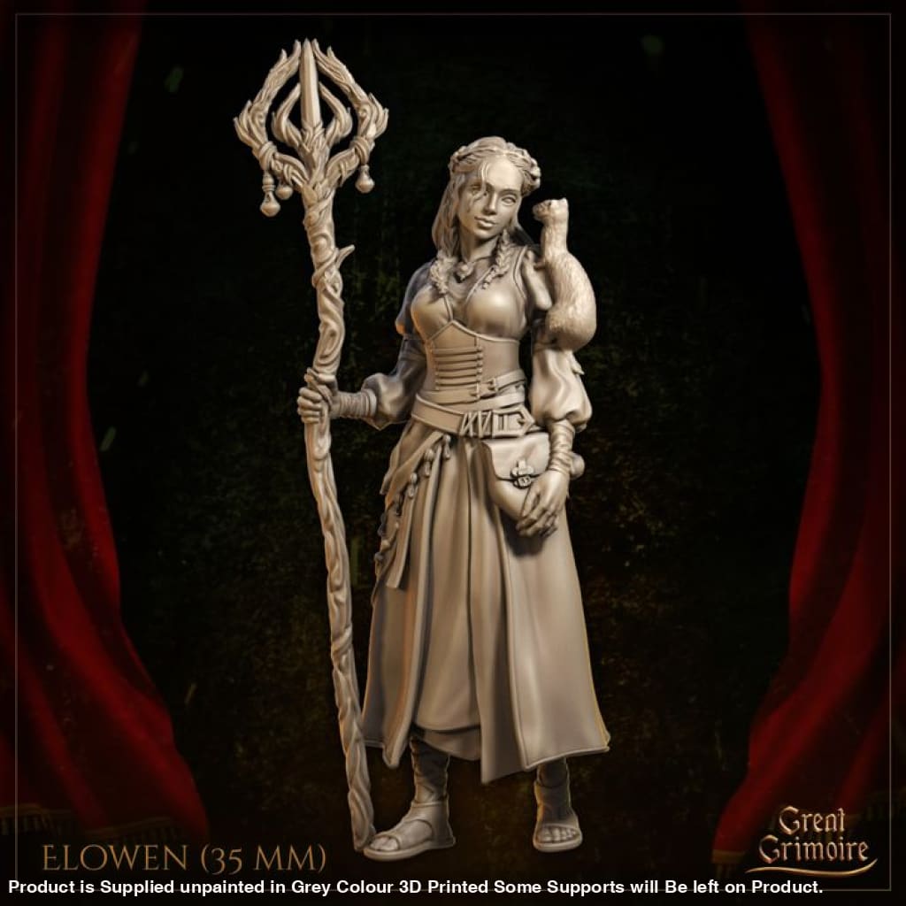 Elowen the girl with a ferret Medieval