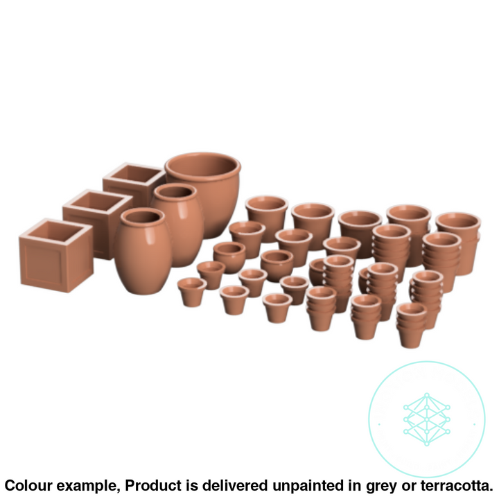 Fo001B – Empty Plant Pots Oo/Ho Scale Oo Accessory
