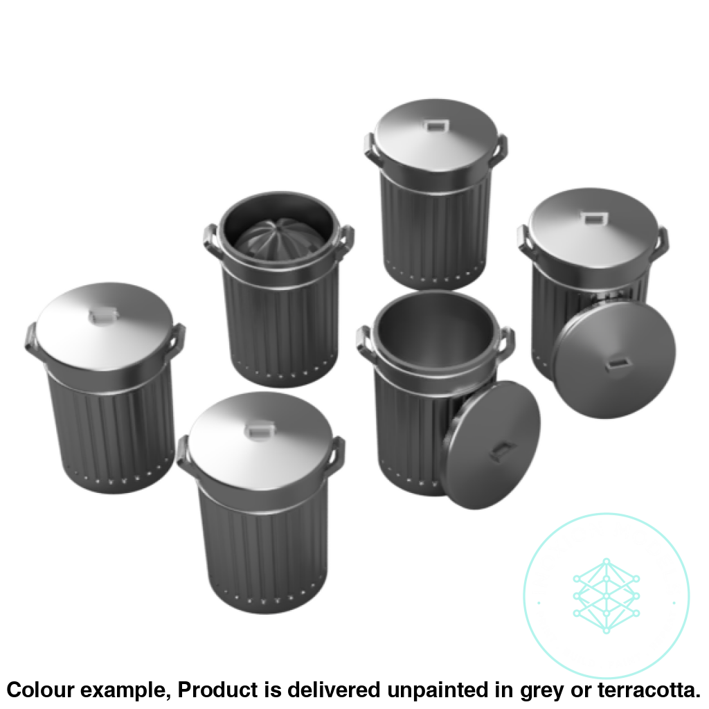 Fo100B – Dustbins Oo/Ho Scale Oo Accessory