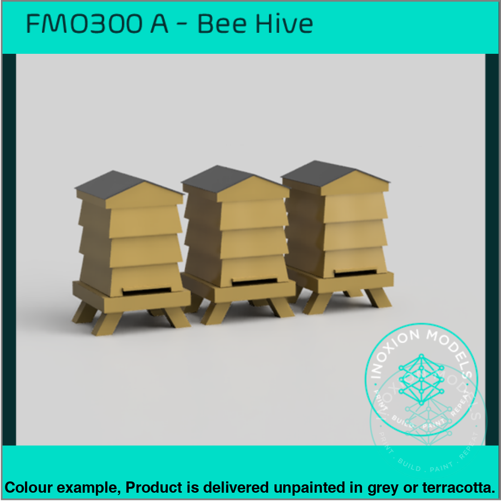 Fo300B – Louvered Beehives Oo/Ho Scale Oo Accessory
