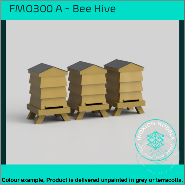 Fo300B – Louvered Beehives Oo/Ho Scale Oo Accessory