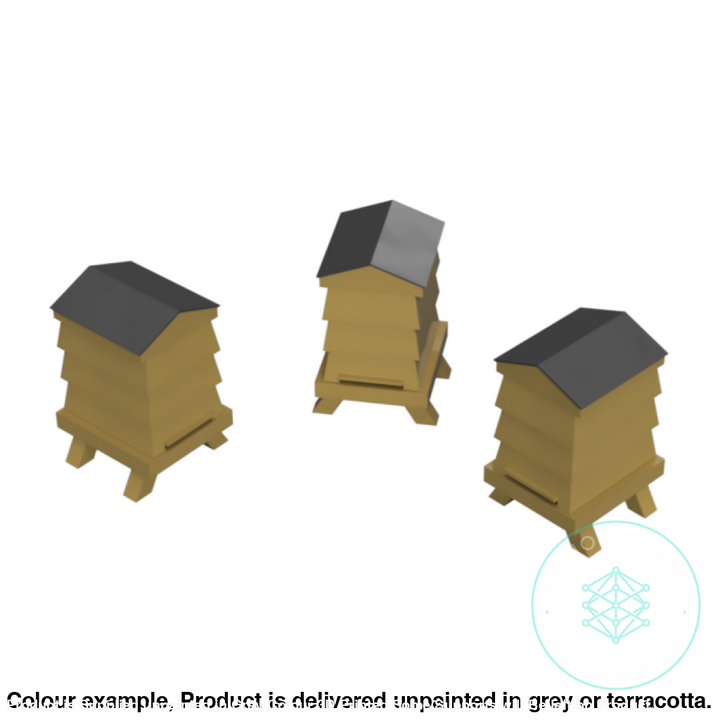 Fo300B – Louvered Beehives Oo/Ho Scale Oo Accessory
