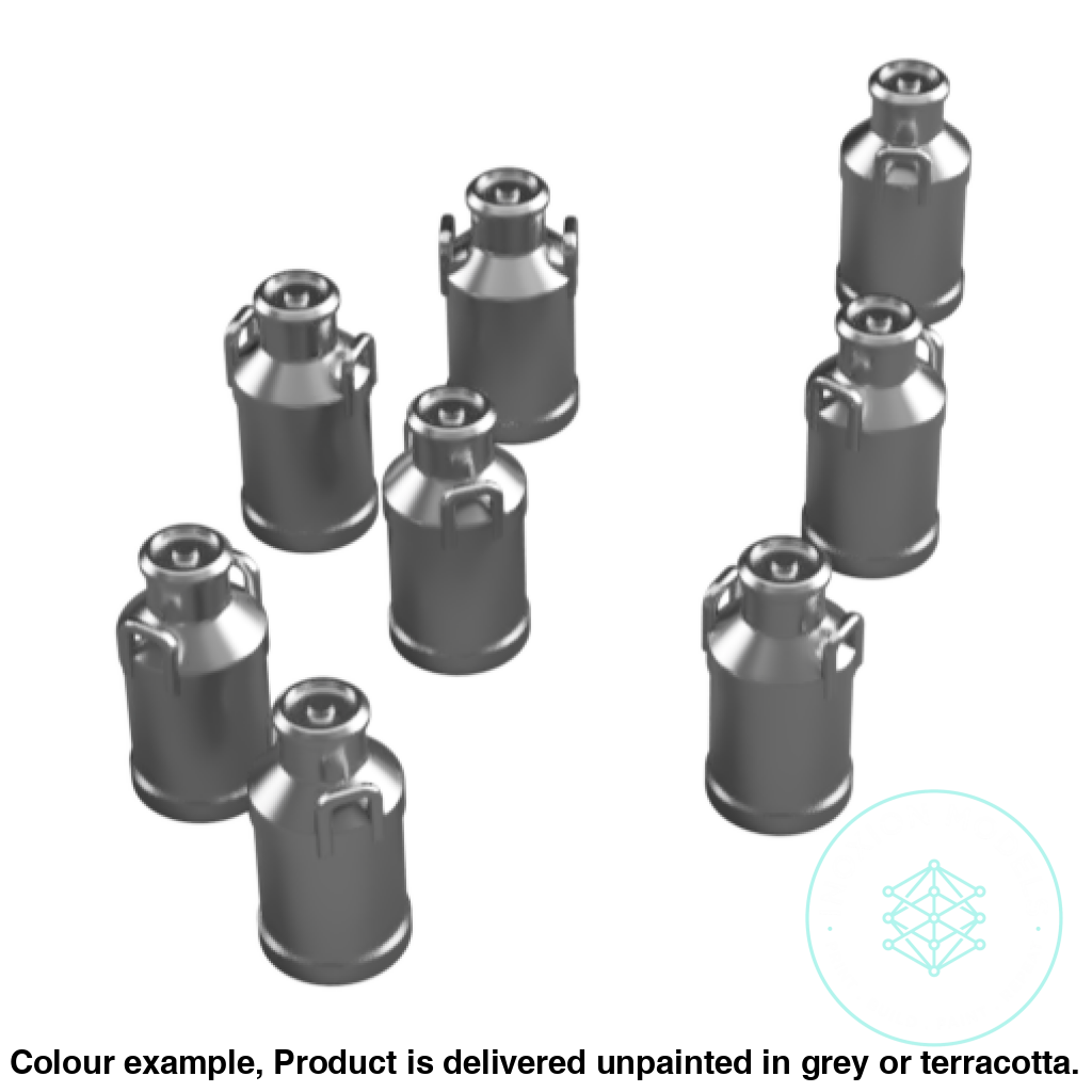 Fo301C – Medium Milk Churns Oo/Ho Scale Oo Accessory