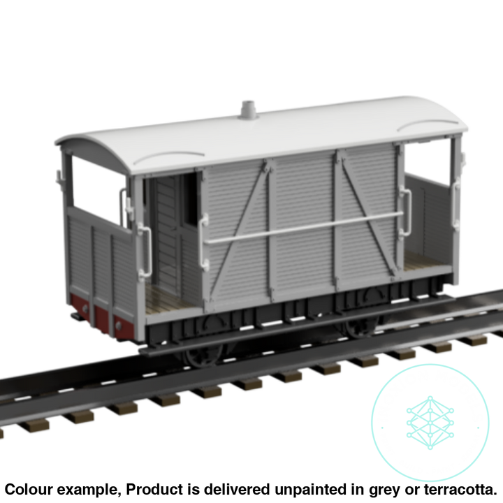 Fp755A – C&amp;Mlr Brake Van Oo9 Gauge Oo Scale Rolling Stock
