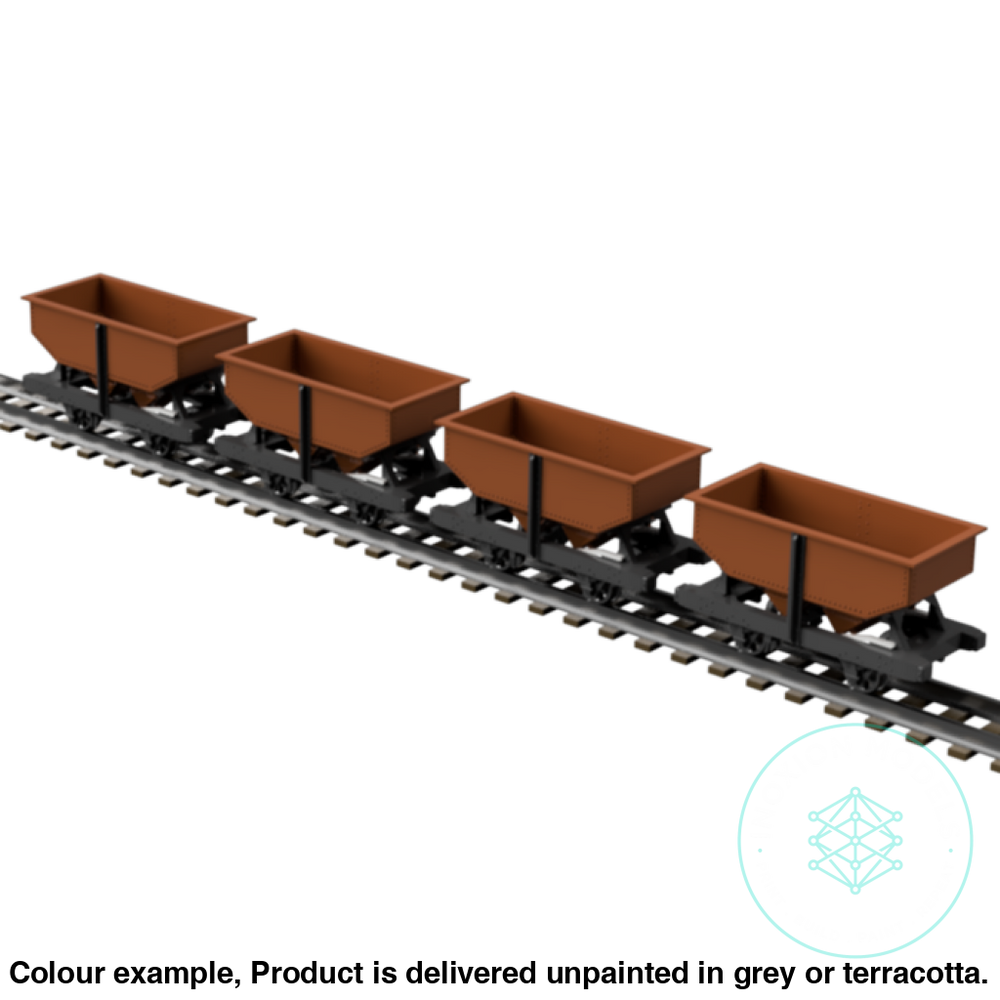 Fpc755C – 4X C&Mlr 3.5 Ton Hopper Wagon Oo9 Gauge Oo Scale Rolling Stock