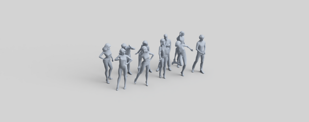 Fr007 Standing Figure Pack 7