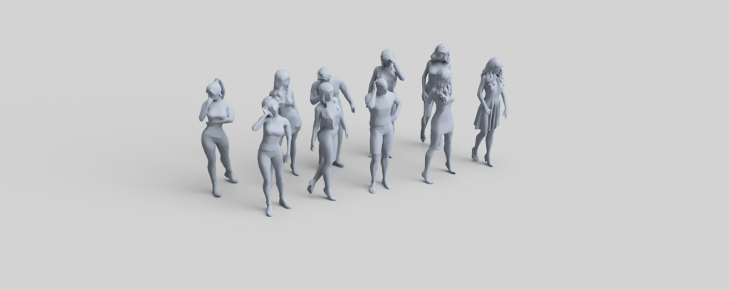 Fr008 Standing Figure Pack 8