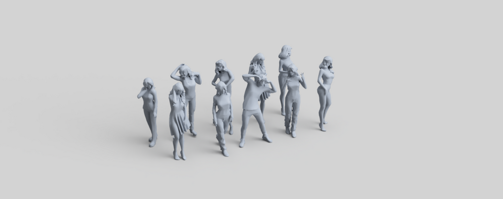 Fr009 Standing Figure Pack 9