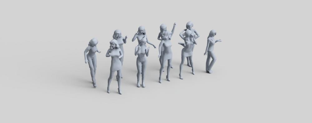 Fr010 Standing Figure Pack 10