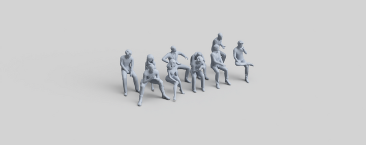 Fr031 Sitting Figure Pack 2