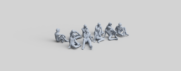 Fr032 Sitting Figure Pack 3