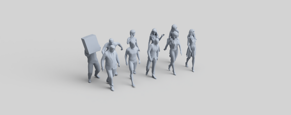 Fr051 Walking Figure Pack 2
