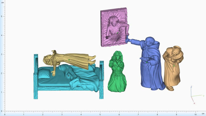 GM002 Medieval Village Scenes - Exorcism Medieval Figure