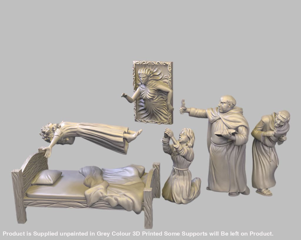 GM002 Medieval Village Scenes - Exorcism Medieval Figure