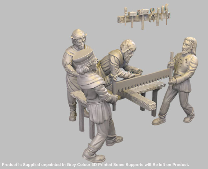 GM003 Medieval Village Scenes - Carpenters Medieval Figure