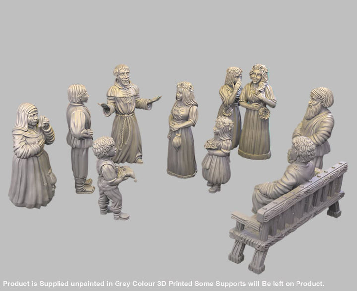 GM011 Medieval Village Scenes - Village Wedding Medieval Figure