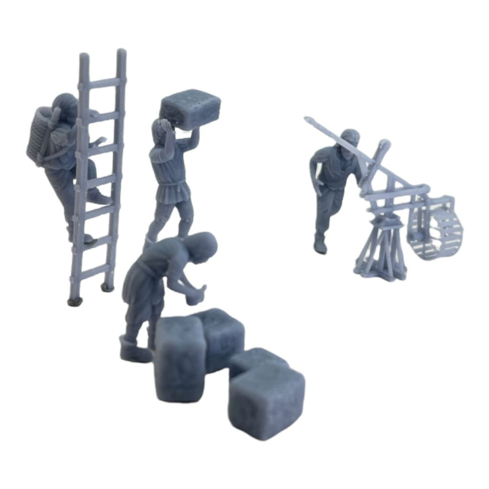 GM017 Medieval Village Scenes - Village Quarry Workers Medieval Figure