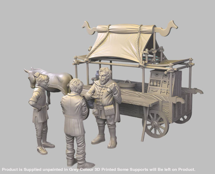 GM018 Medieval Village Scenes - Village Trader Medieval Figure