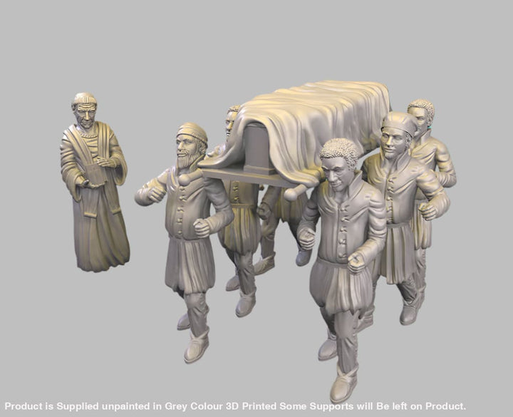 GM020 Medieval Village Scenes - Village Funeral Medieval Figure