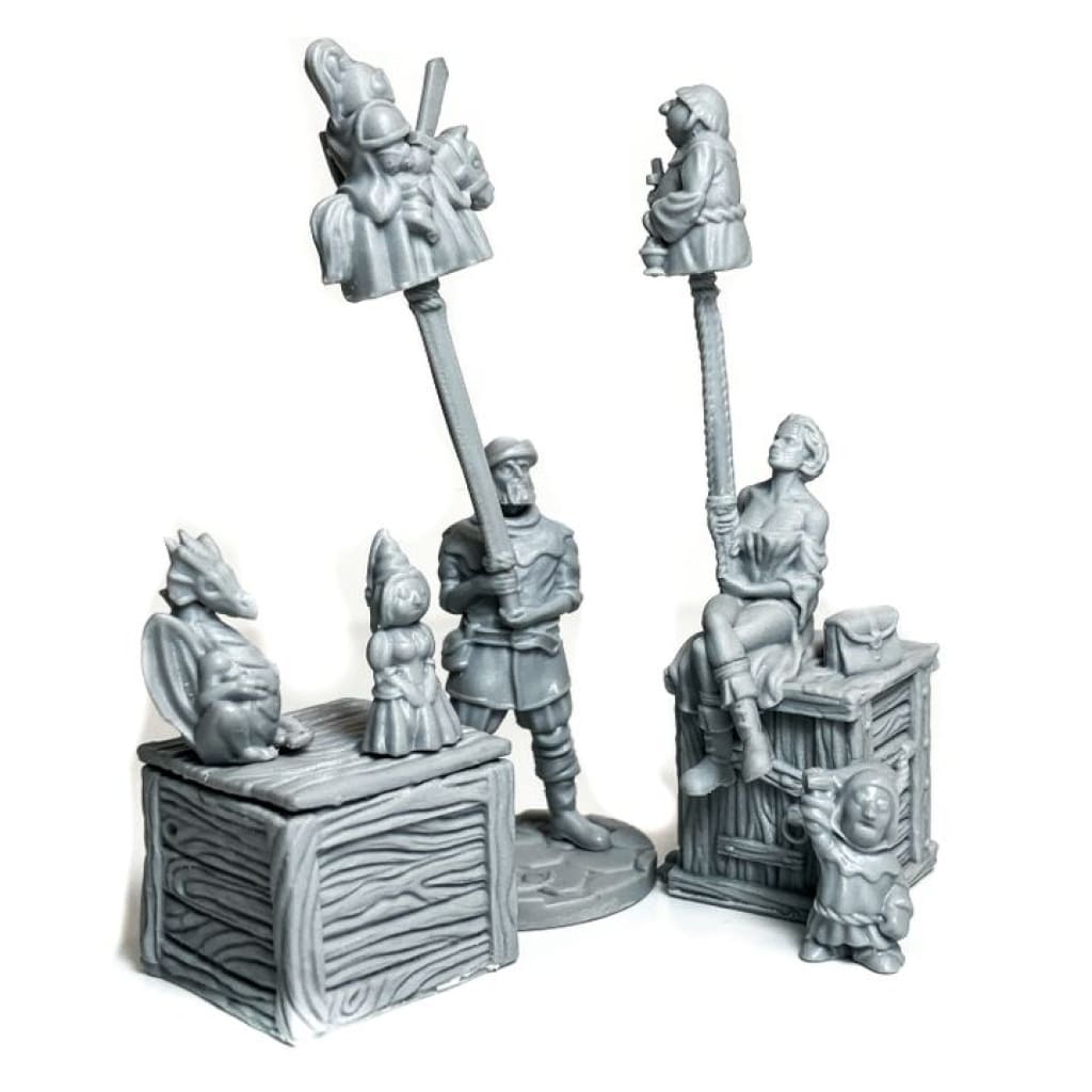 GM024 Medieval Village Scenes - Travelling Punch and Judy puppet show Medieval Figure