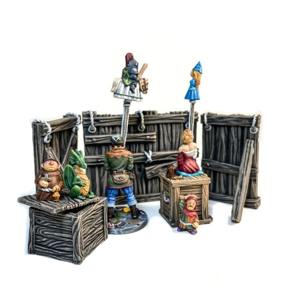 GM024 Medieval Village Scenes - Travelling Punch and Judy puppet show Medieval Figure