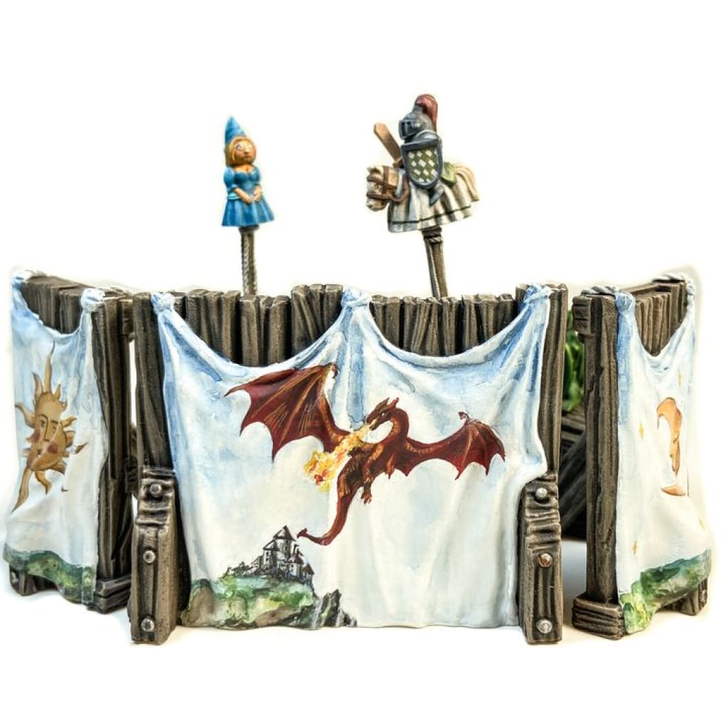 GM024 Medieval Village Scenes - Travelling Punch and Judy puppet show Medieval Figure