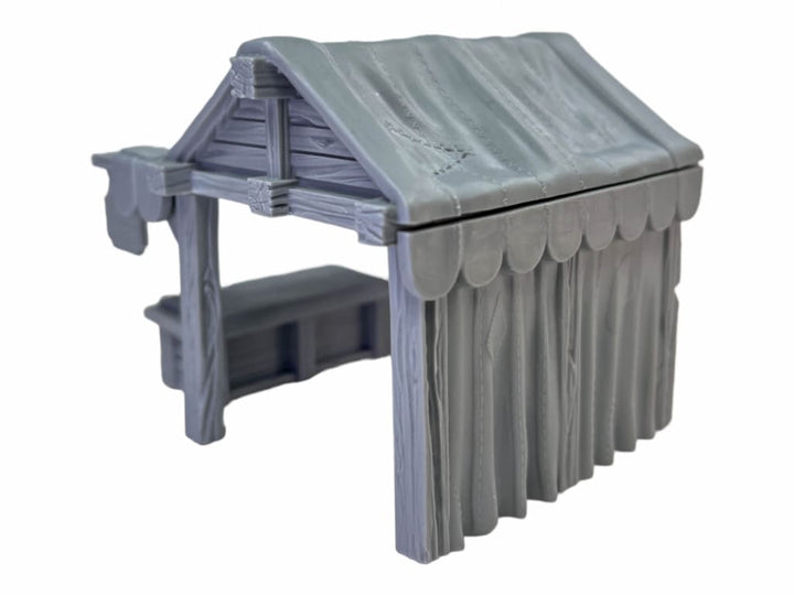 GM025 Medieval Village Scenes - Village Market Stall 1 Medieval Figure