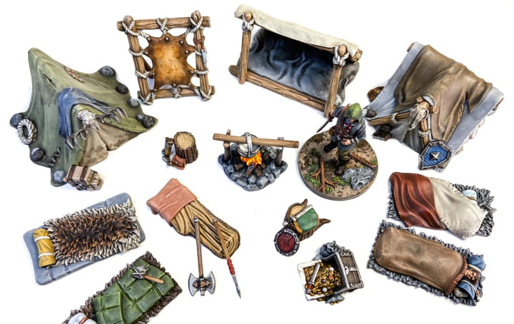 GM026 Medieval Village Scenes - Village Camp Medieval Figure