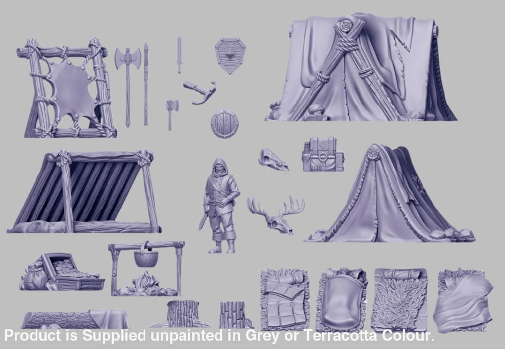 GM026 Medieval Village Scenes - Village Camp Medieval Figure