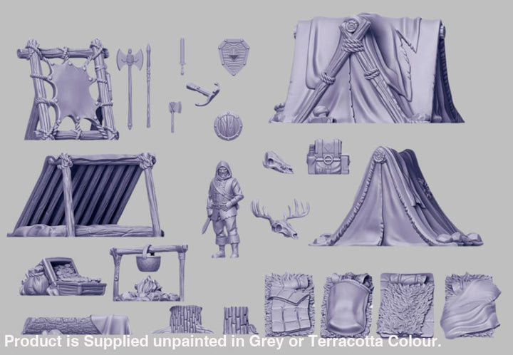 GM026 Medieval Village Scenes - Village Camp Medieval Figure