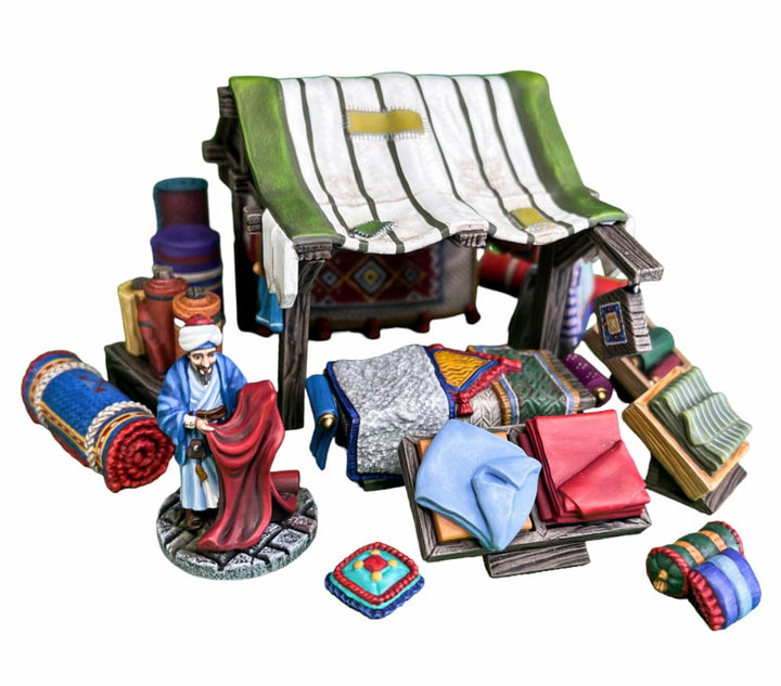 GM027 Medieval Village Scenes - Village Market Stall 2 Medieval Figure