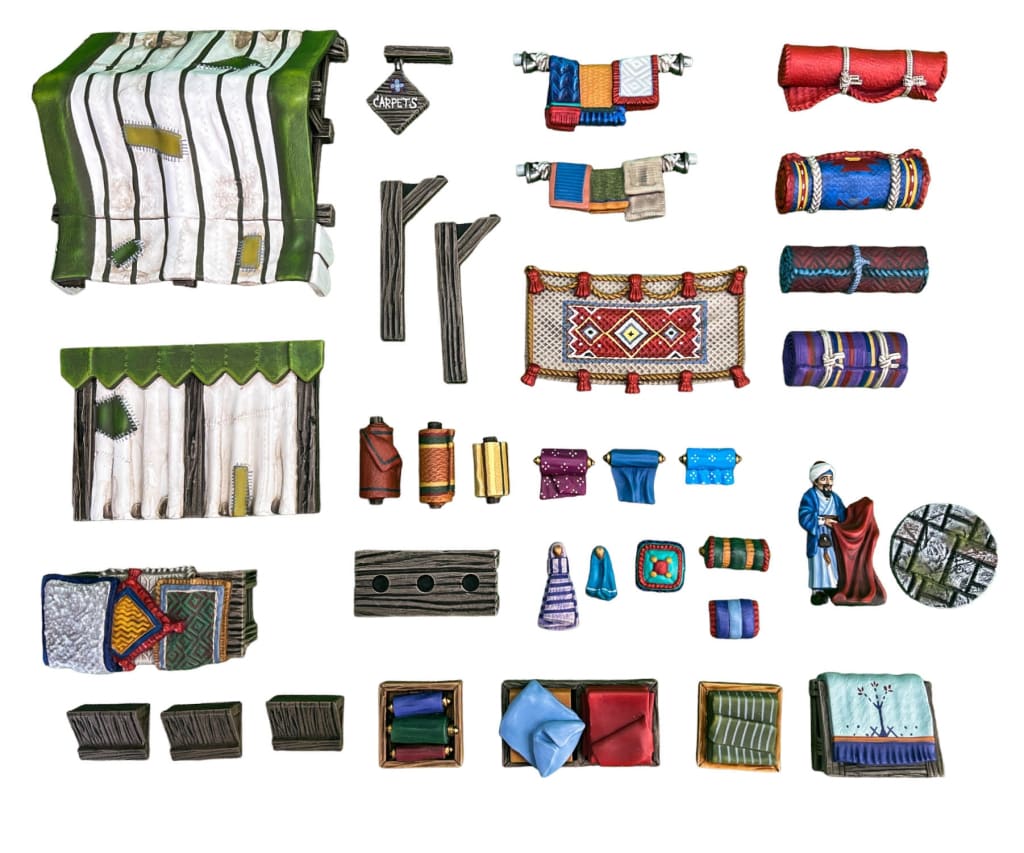 GM027 Medieval Village Scenes - Village Market Stall 2 Medieval Figure