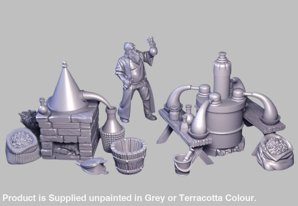 GM028 Medieval Village Scenes - Village Distillery Medieval Figure