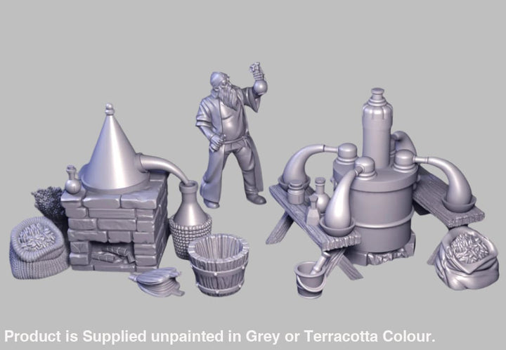 GM028 Medieval Village Scenes - Village Distillery Medieval Figure