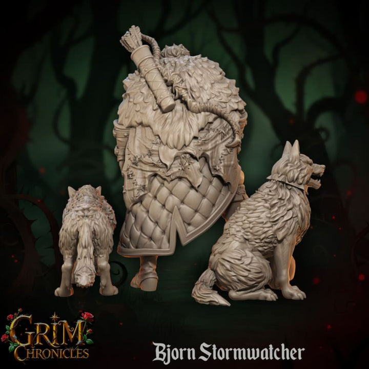 Grim Chronicles - Bjorn Stormwatcher + Wolves Medieval