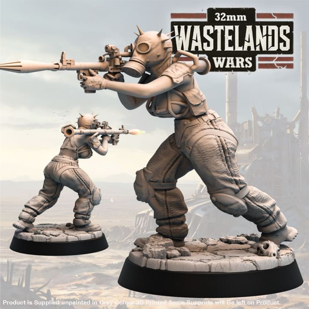 HAITO060 - Kara Spinebite 32mm /Wasteland Wars/ 32mm Medieval
