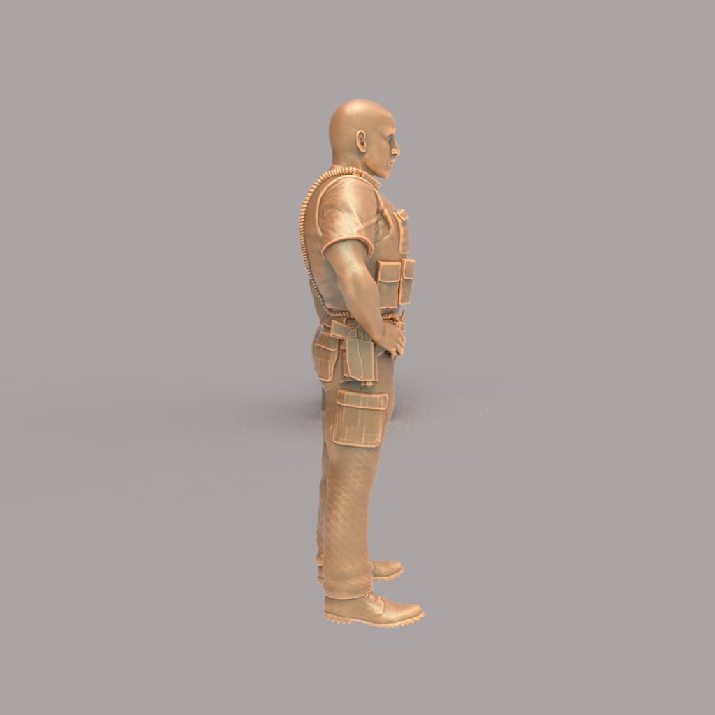 MM016 Male Police Officer Figure
