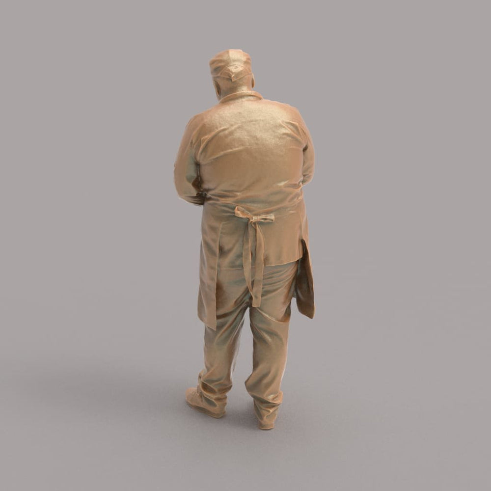 MM1039 Male Shop Keeper Writing bill Figure