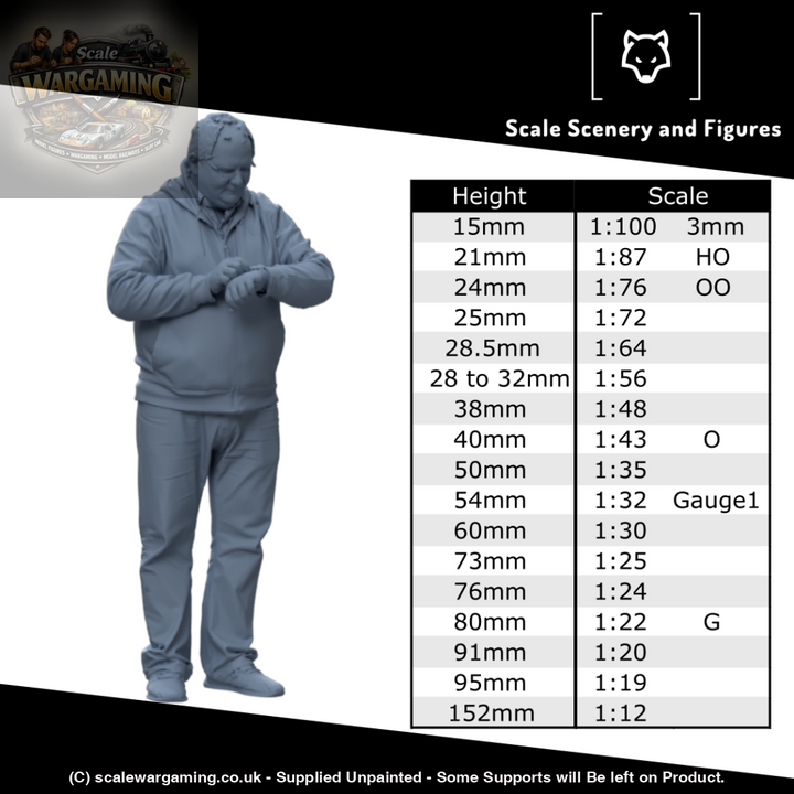 MM1039 Male Shop Keeper Writing bill Figure