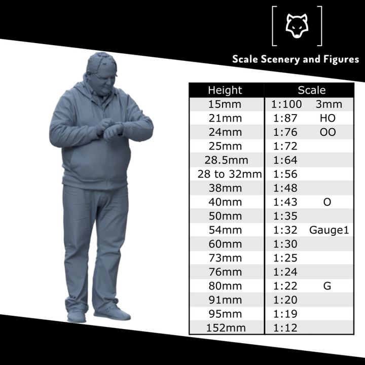 MM1039 Male Shop Keeper Writing bill Figure