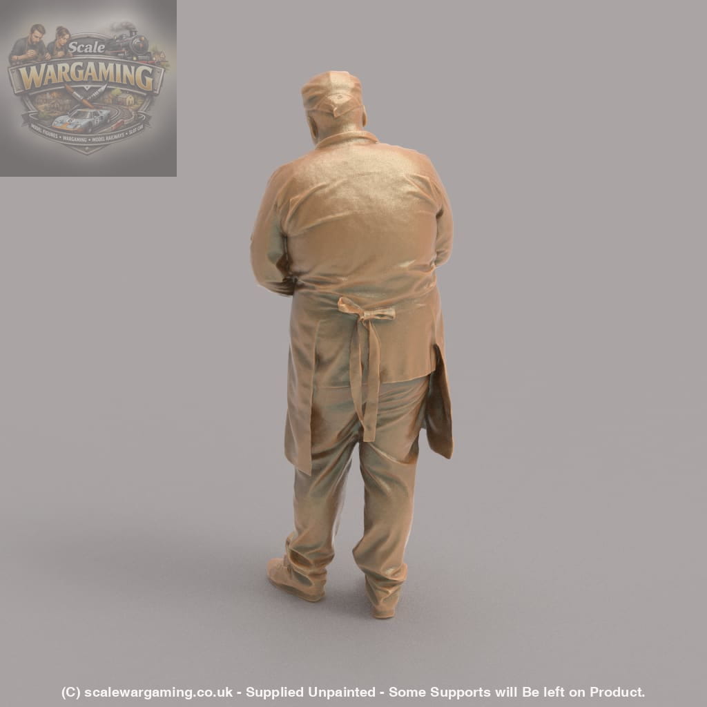 MM1039 Male Shop Keeper Writing bill Figure