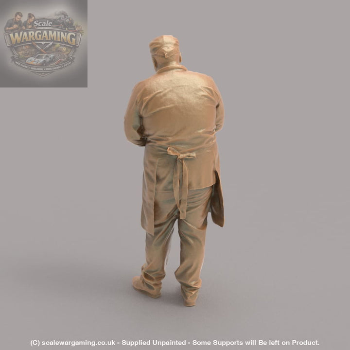 MM1039 Male Shop Keeper Writing bill Figure