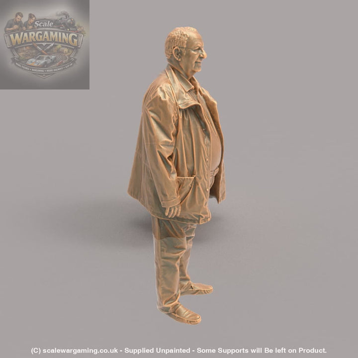 MM106 Grandad in Jacket Smiling Figure
