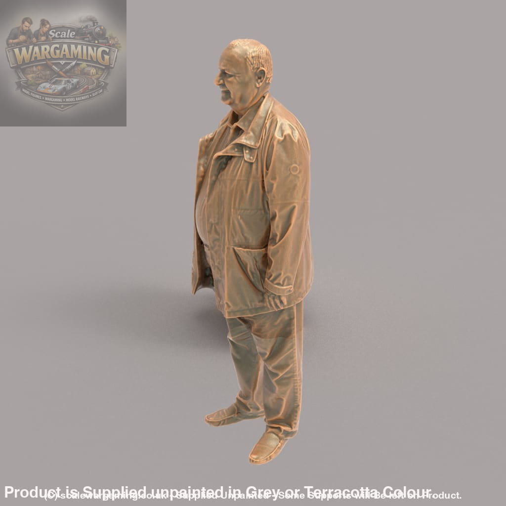 MM106 Grandad in Jacket Smiling Figure