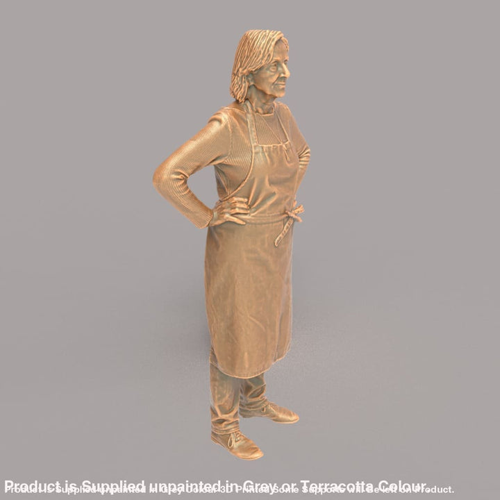 MM108 Older Female Shop keeper Figure
