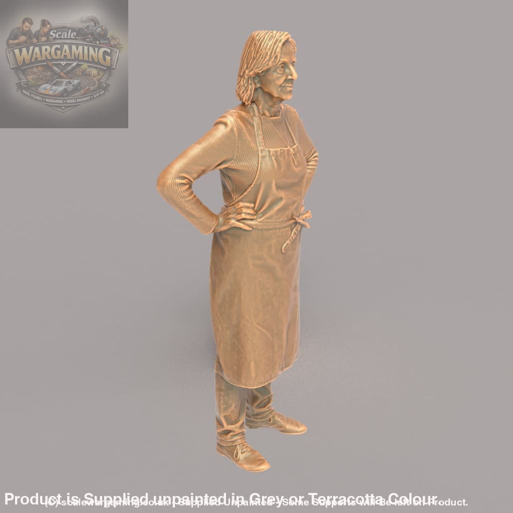 MM108 Older Female Shop keeper Figure