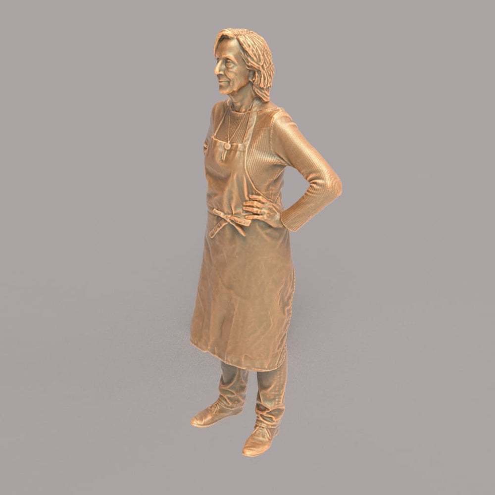 MM108 Older Female Shop keeper Figure